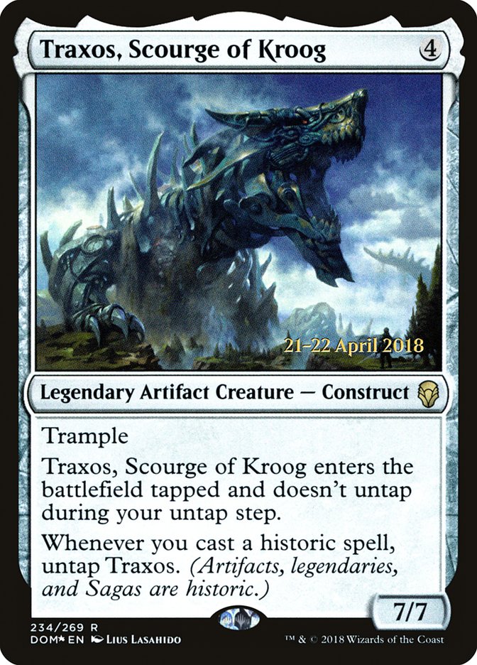 Traxos, Scourge of Kroog [Dominaria Prerelease Promos] | Boutique FDB TCG