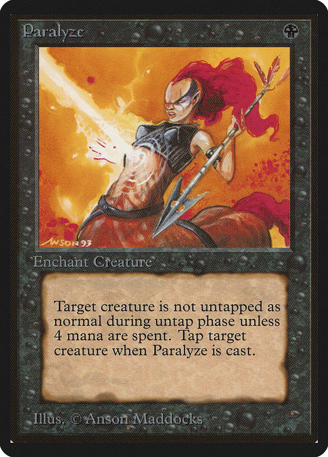 Paralyze [Beta Edition] | Boutique FDB TCG