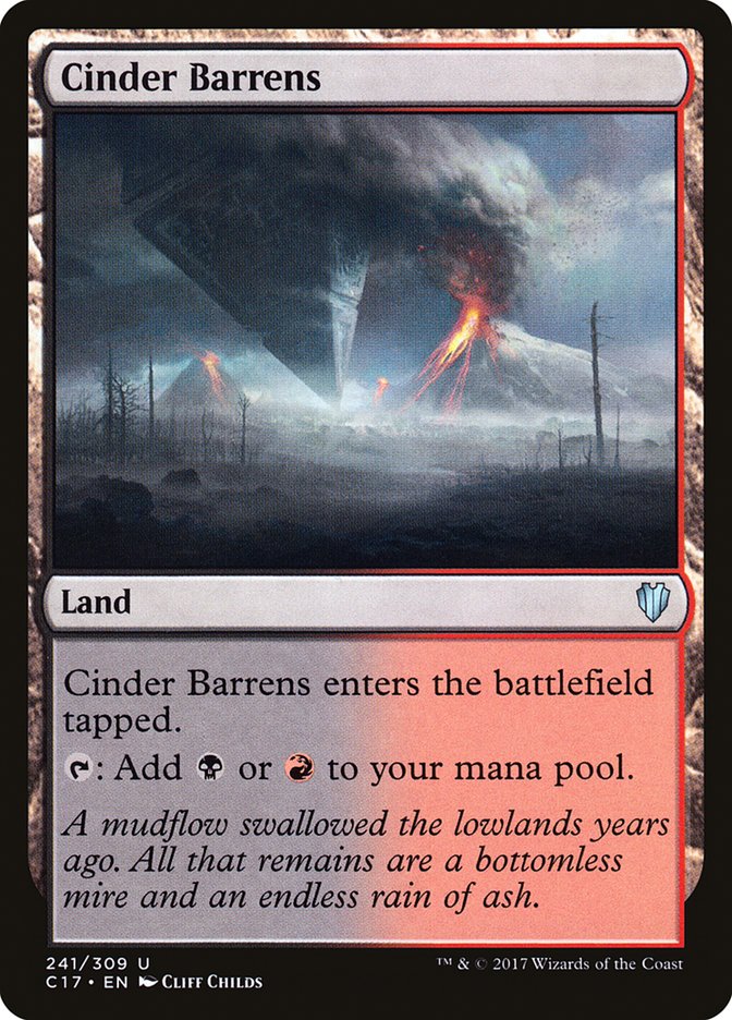 Cinder Barrens [Commander 2017] | Boutique FDB TCG