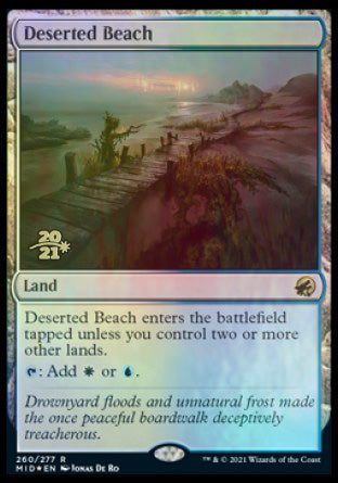 Deserted Beach [Innistrad: Midnight Hunt Prerelease Promos] | Boutique FDB TCG