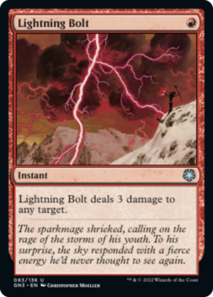 Lightning Bolt [Game Night: Free-for-All] | Boutique FDB TCG