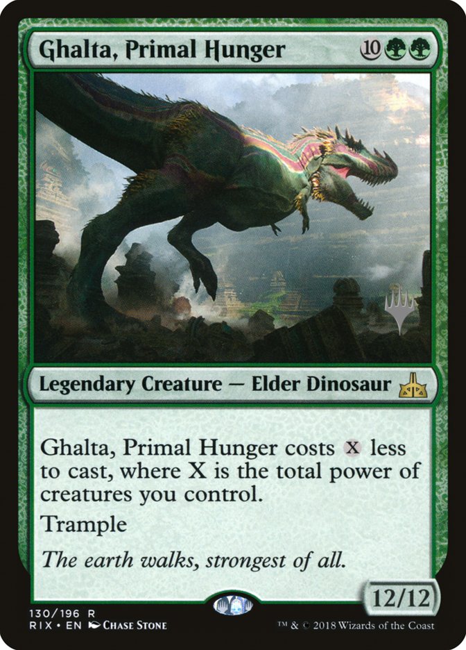 Ghalta, Primal Hunger (Promo Pack) [Rivals of Ixalan Promos] | Boutique FDB TCG