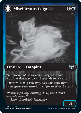 Mischievous Catgeist // Catlike Curiosity [Innistrad: Double Feature] | Boutique FDB TCG