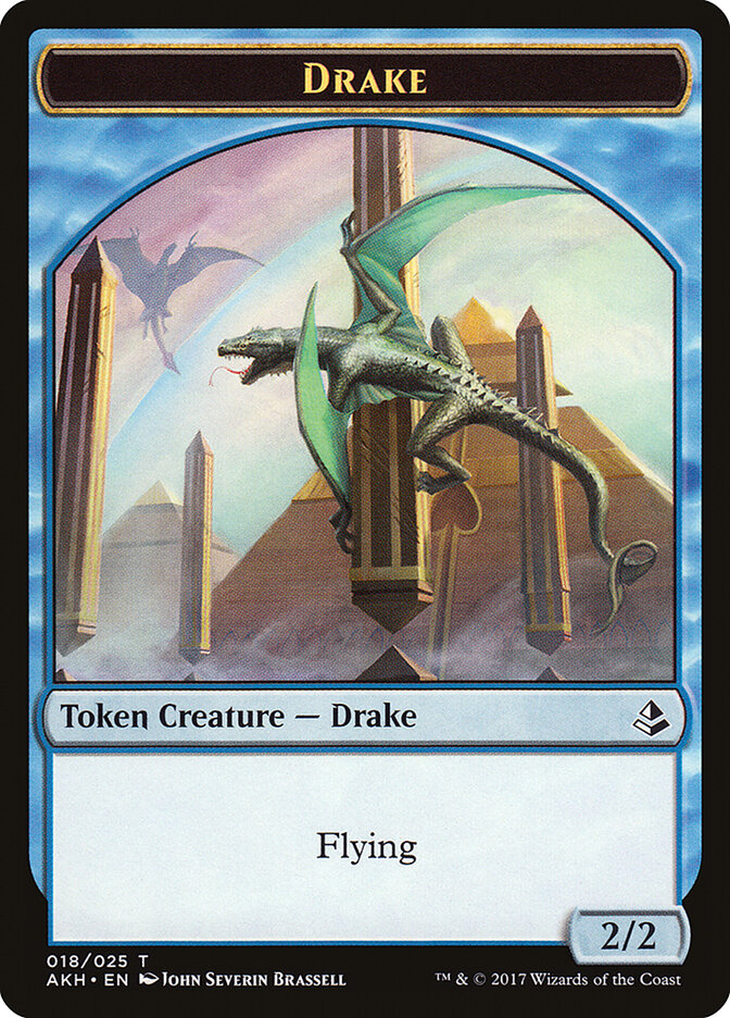 Anointer Priest // Drake Double-Sided Token [Amonkhet Tokens] | Boutique FDB TCG