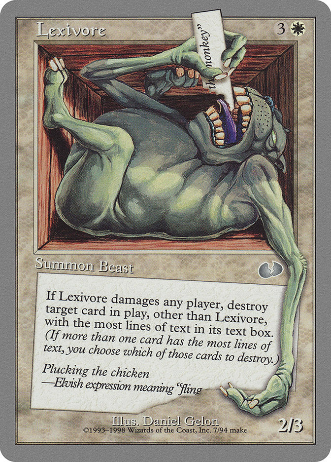 Lexivore [Unglued] | Boutique FDB TCG