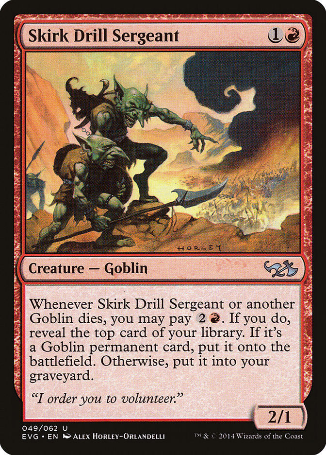 Skirk Drill Sergeant (Elves vs. Goblins) [Duel Decks Anthology] | Boutique FDB TCG