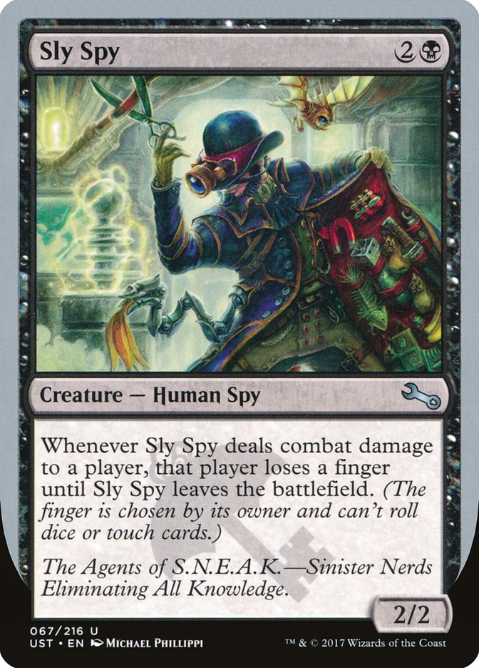 Sly Spy ("Sinister Nerds Eliminating All Knowledge") [Unstable] | Boutique FDB TCG