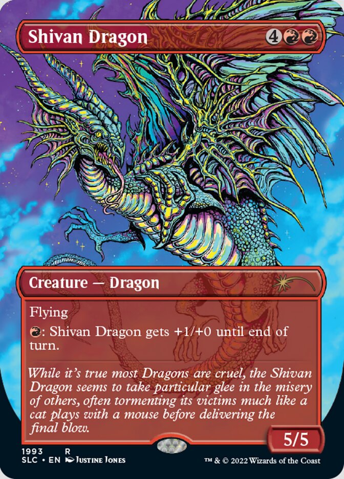 Shivan Dragon (Borderless) [Secret Lair 30th Anniversary Countdown Kit] | Boutique FDB TCG