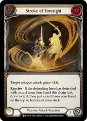 Stroke of Foresight (Yellow) [U-WTR139] (Welcome to Rathe Unlimited)  Unlimited Normal | Boutique FDB TCG