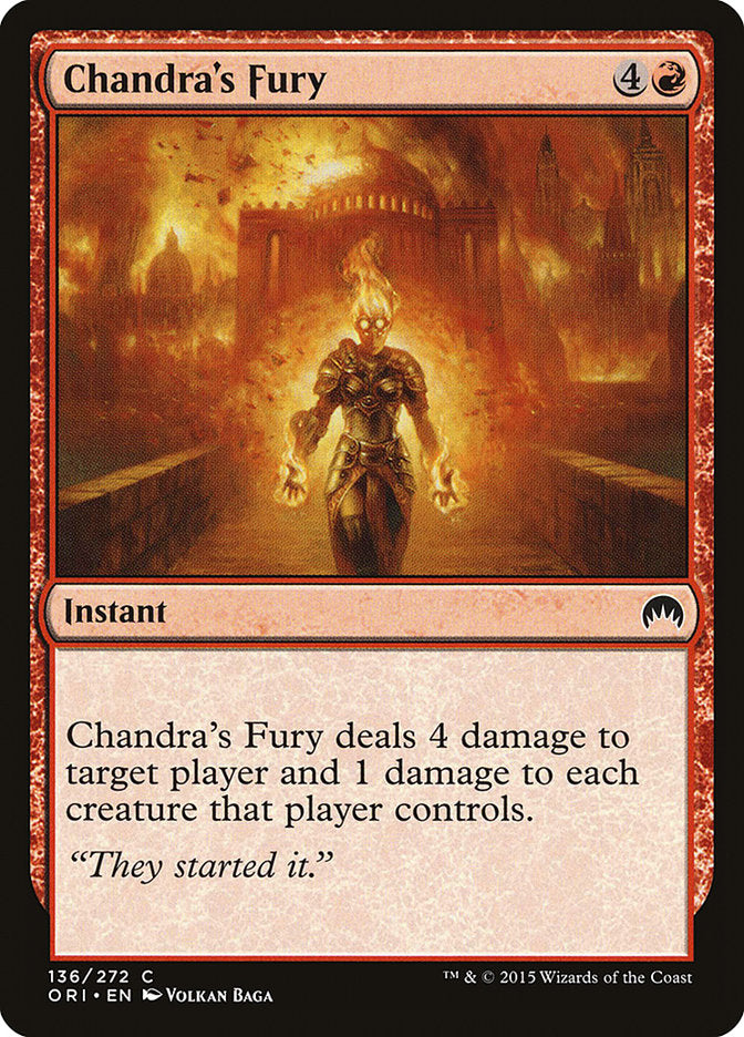 Chandra's Fury [Magic Origins] | Boutique FDB TCG