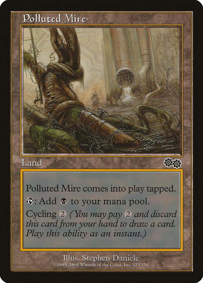 Polluted Mire [Urza's Saga] | Boutique FDB TCG