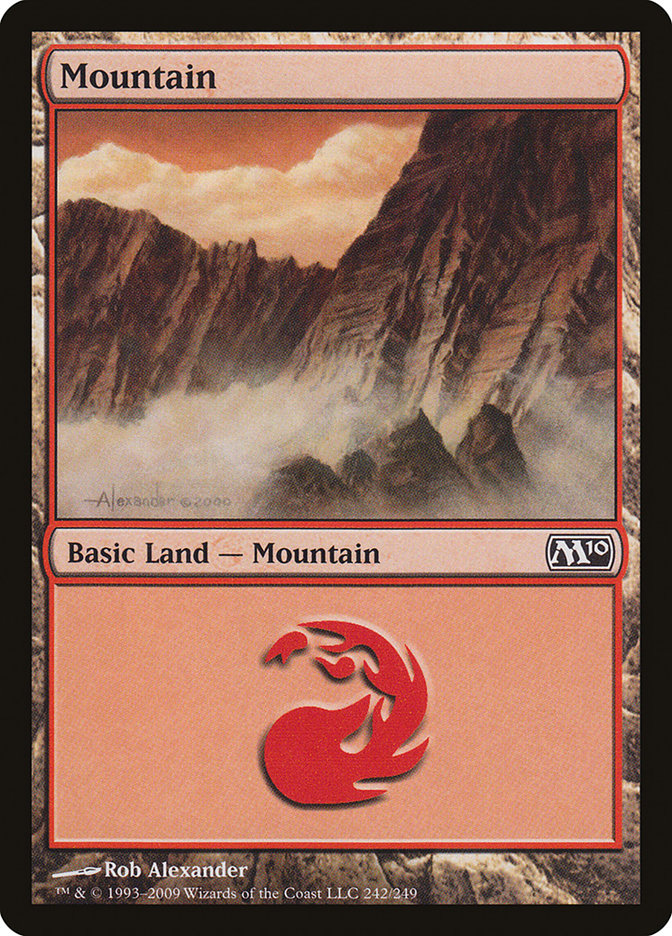 Mountain (242) [Magic 2010] | Boutique FDB TCG