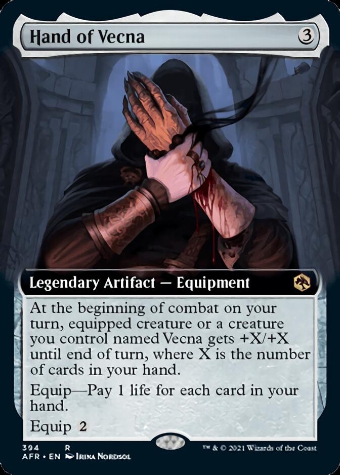 Hand of Vecna (Extended Art) [Dungeons & Dragons: Adventures in the Forgotten Realms] | Boutique FDB TCG