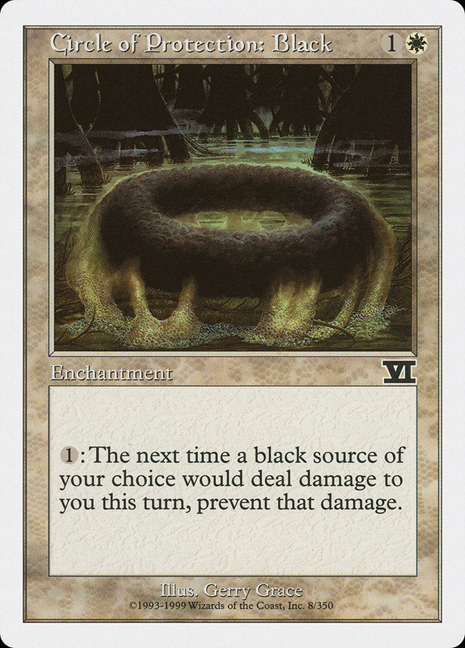 Circle of Protection: Black [Classic Sixth Edition] | Boutique FDB TCG