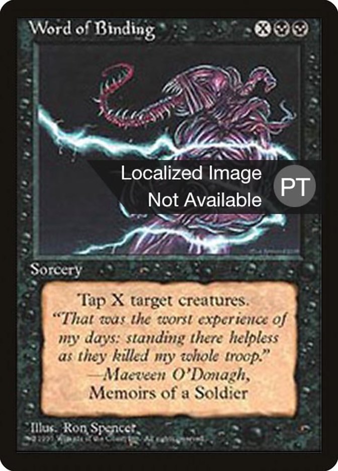 Word of Binding [Fourth Edition (Foreign Black Border)] | Boutique FDB TCG