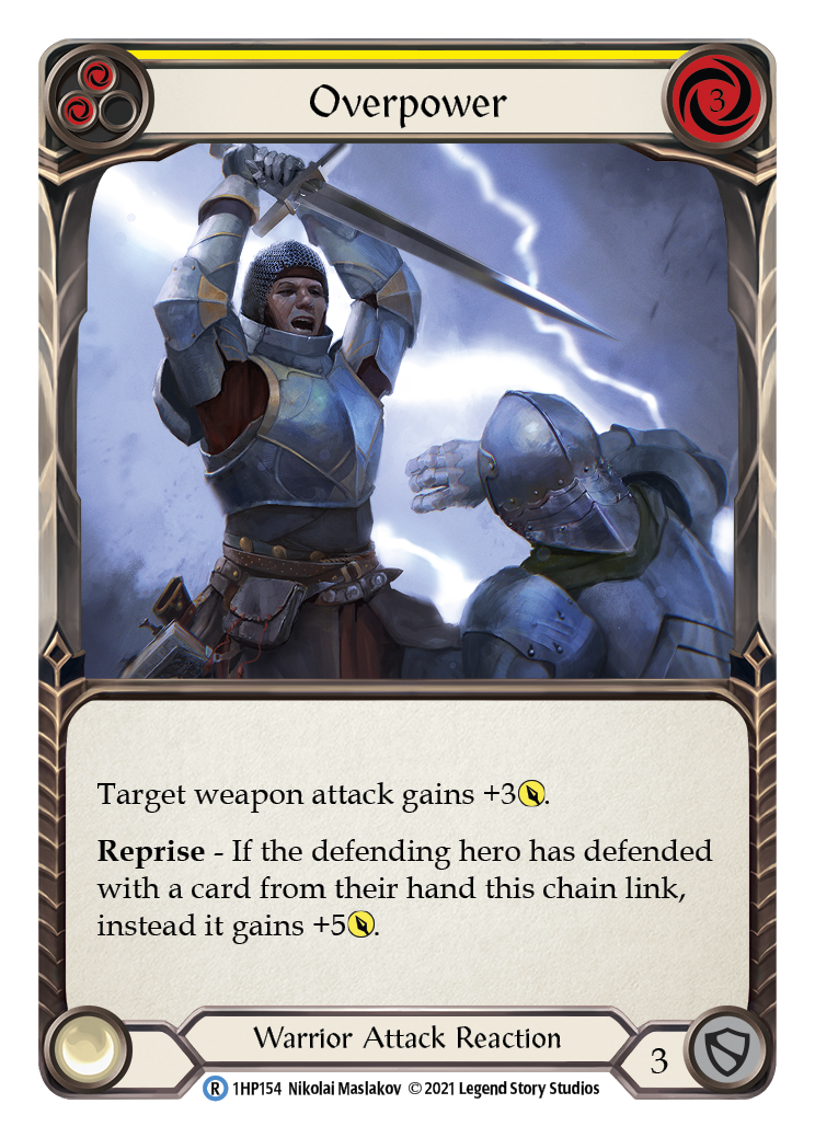 Overpower (Yellow) [1HP154] (History Pack 1) | Boutique FDB TCG