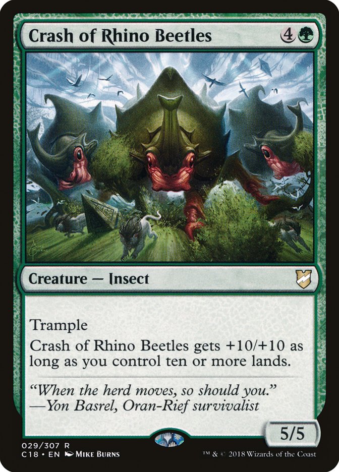 Crash of Rhino Beetles [Commander 2018] | Boutique FDB TCG