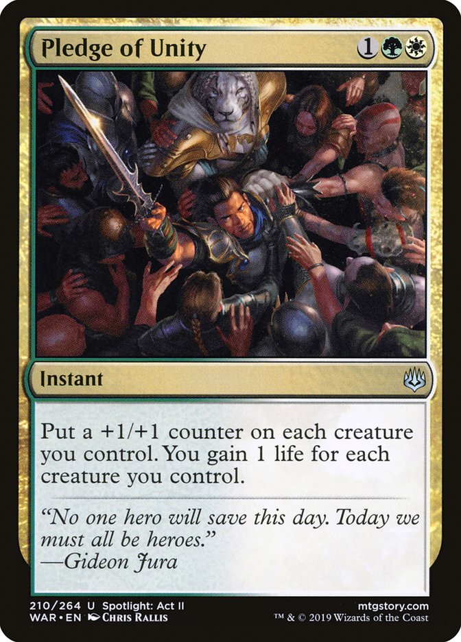 Pledge of Unity [War of the Spark] | Boutique FDB TCG