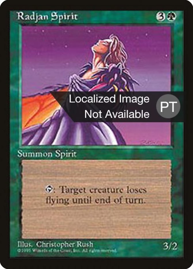 Radjan Spirit [Fourth Edition (Foreign Black Border)] | Boutique FDB TCG