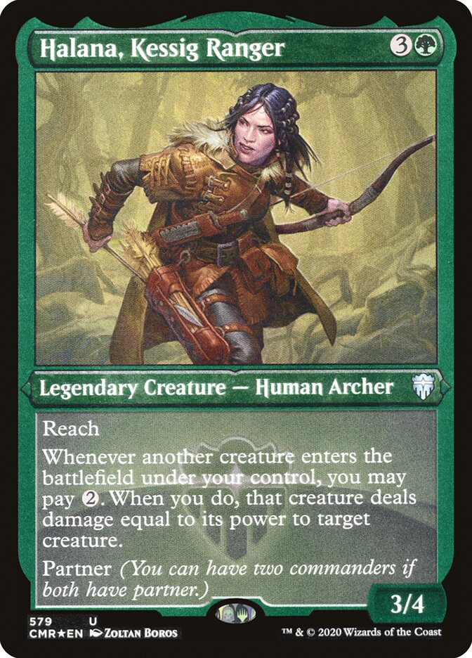 Halana, Kessig Ranger (Foil Etched) [Commander Legends] | Boutique FDB TCG