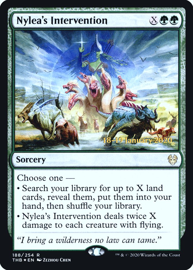 Nylea's Intervention [Theros Beyond Death Prerelease Promos] | Boutique FDB TCG