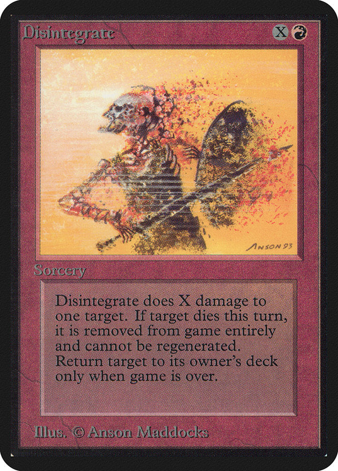Disintegrate [Alpha Edition] | Boutique FDB TCG