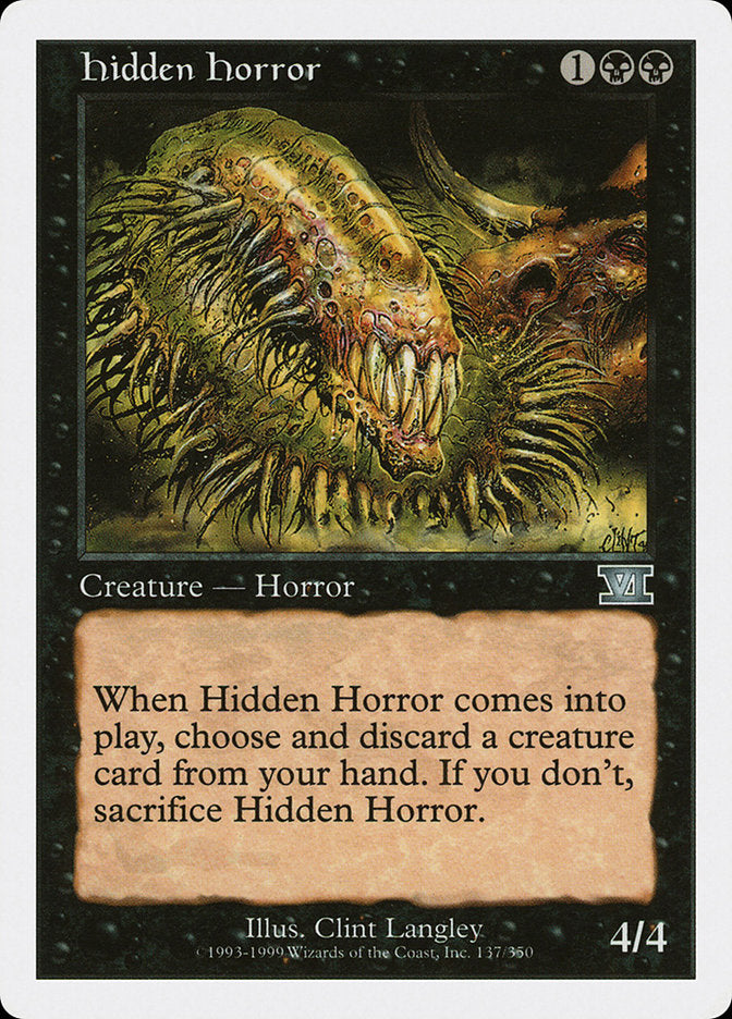 Hidden Horror [Classic Sixth Edition] | Boutique FDB TCG