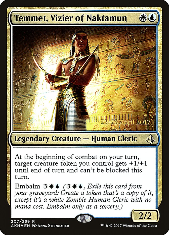 Temmet, Vizier of Naktamun [Amonkhet Prerelease Promos] | Boutique FDB TCG