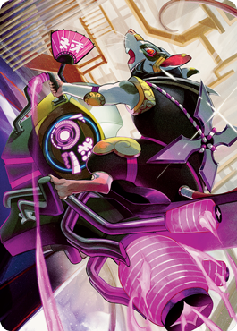 Nashi, Moon Sage's Scion Art Card [Kamigawa: Neon Dynasty Art Series] | Boutique FDB TCG