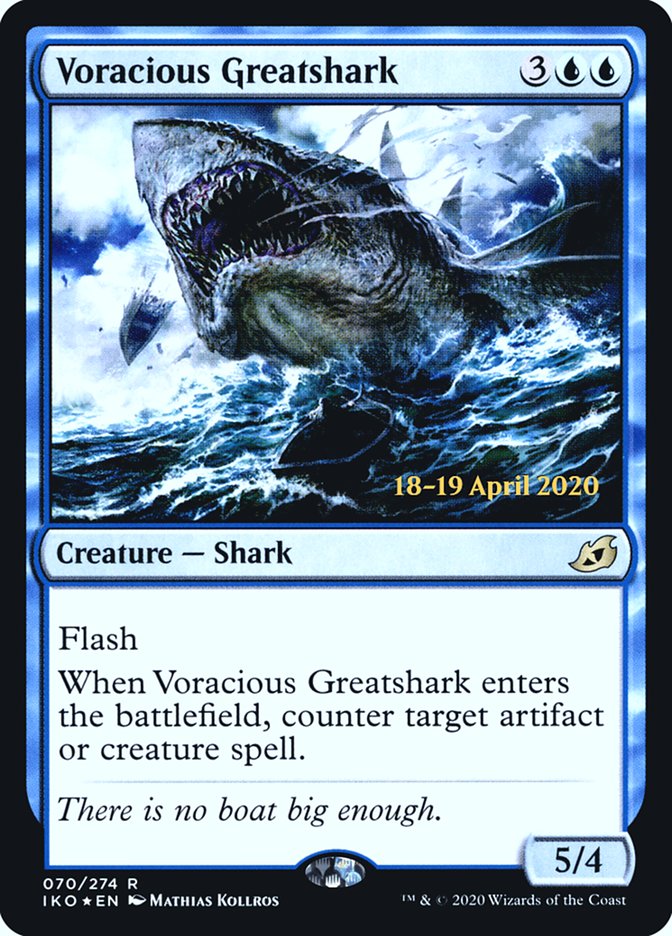 Voracious Greatshark [Ikoria: Lair of Behemoths Prerelease Promos] | Boutique FDB TCG