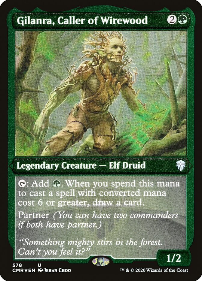 Gilanra, Caller of Wirewood (Etched) [Commander Legends] | Boutique FDB TCG