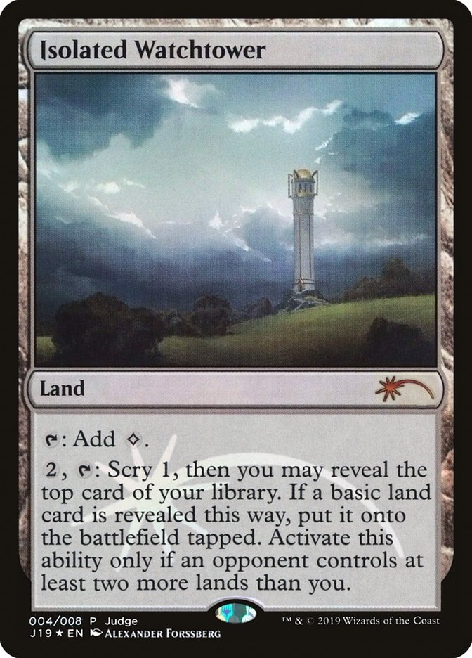 Isolated Watchtower [Judge Gift Cards 2019] | Boutique FDB TCG