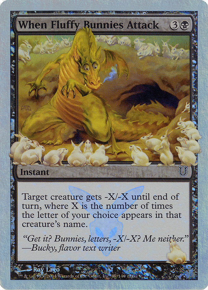 When Fluffy Bunnies Attack (Alternate Foil) [Unhinged] | Boutique FDB TCG