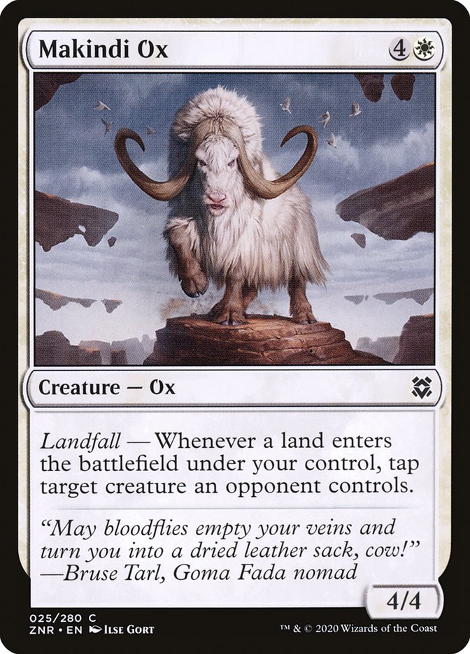 Makindi Ox [Zendikar Rising] | Boutique FDB TCG