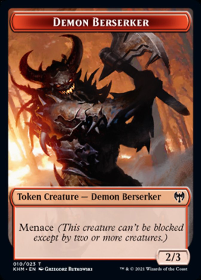 Demon Berserker Token [Kaldheim Tokens] | Boutique FDB TCG