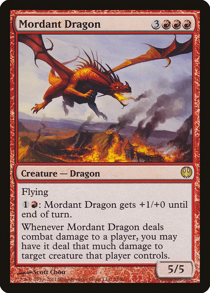 Mordant Dragon [Duel Decks: Knights vs. Dragons] | Boutique FDB TCG