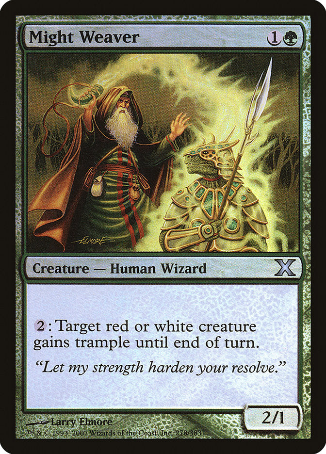 Might Weaver (Premium Foil) [Tenth Edition] | Boutique FDB TCG