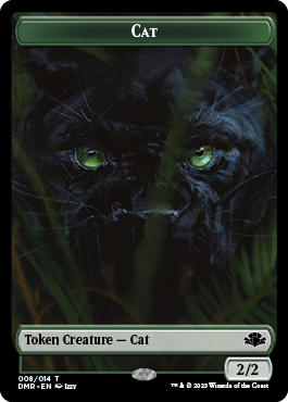 Zombie // Cat (008) Double-Sided Token [Dominaria Remastered Tokens] | Boutique FDB TCG