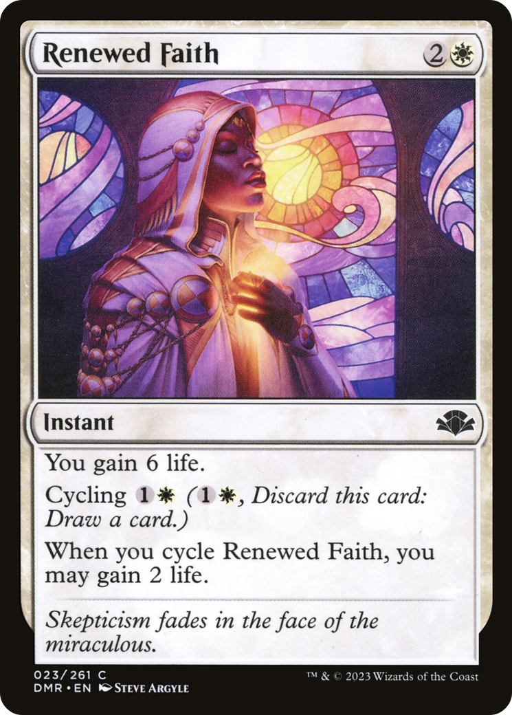 Renewed Faith [Dominaria Remastered] | Boutique FDB TCG