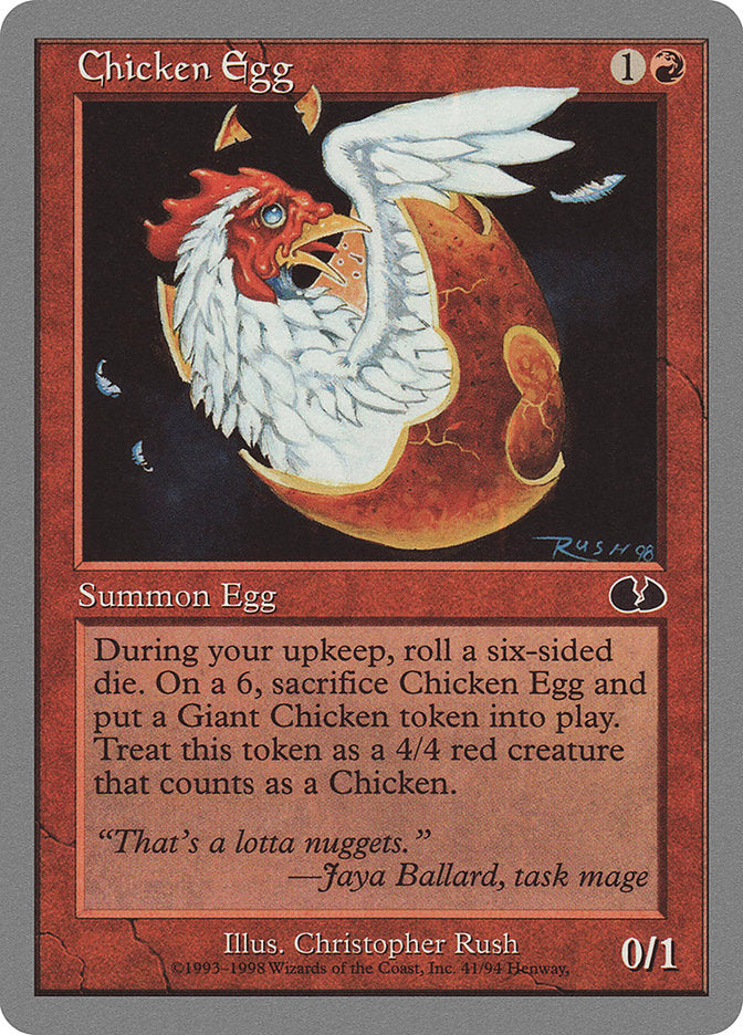 Chicken Egg [Unglued] | Boutique FDB TCG