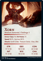 Xorn Art Card [Dungeons & Dragons: Adventures in the Forgotten Realms Art Series] | Boutique FDB TCG