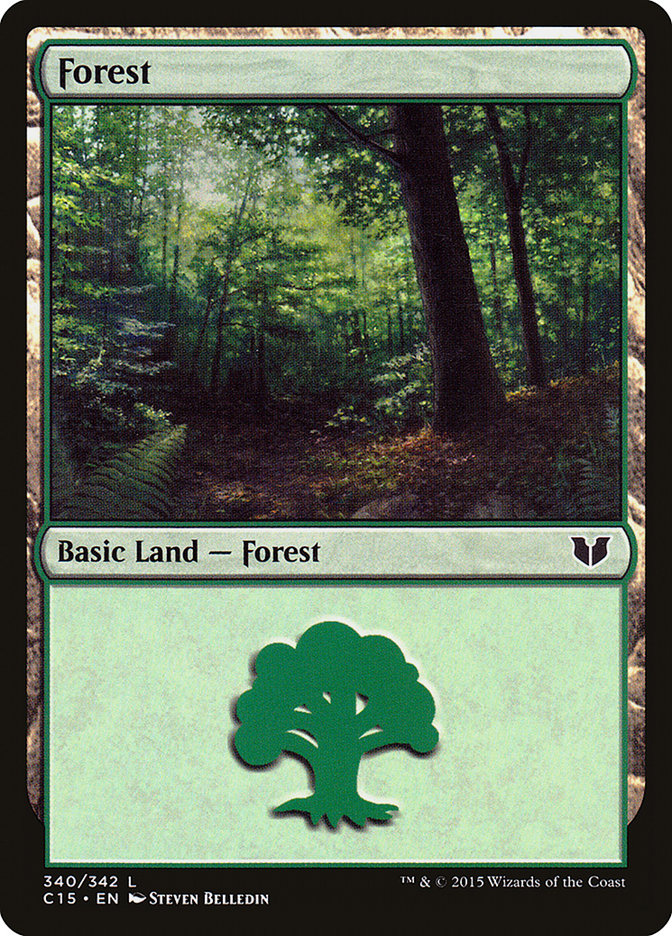 Forest (340) [Commander 2015] | Boutique FDB TCG