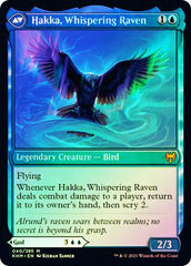 Alrund, God of the Cosmos // Hakka, Whispering Raven [Kaldheim Prerelease Promos] | Boutique FDB TCG