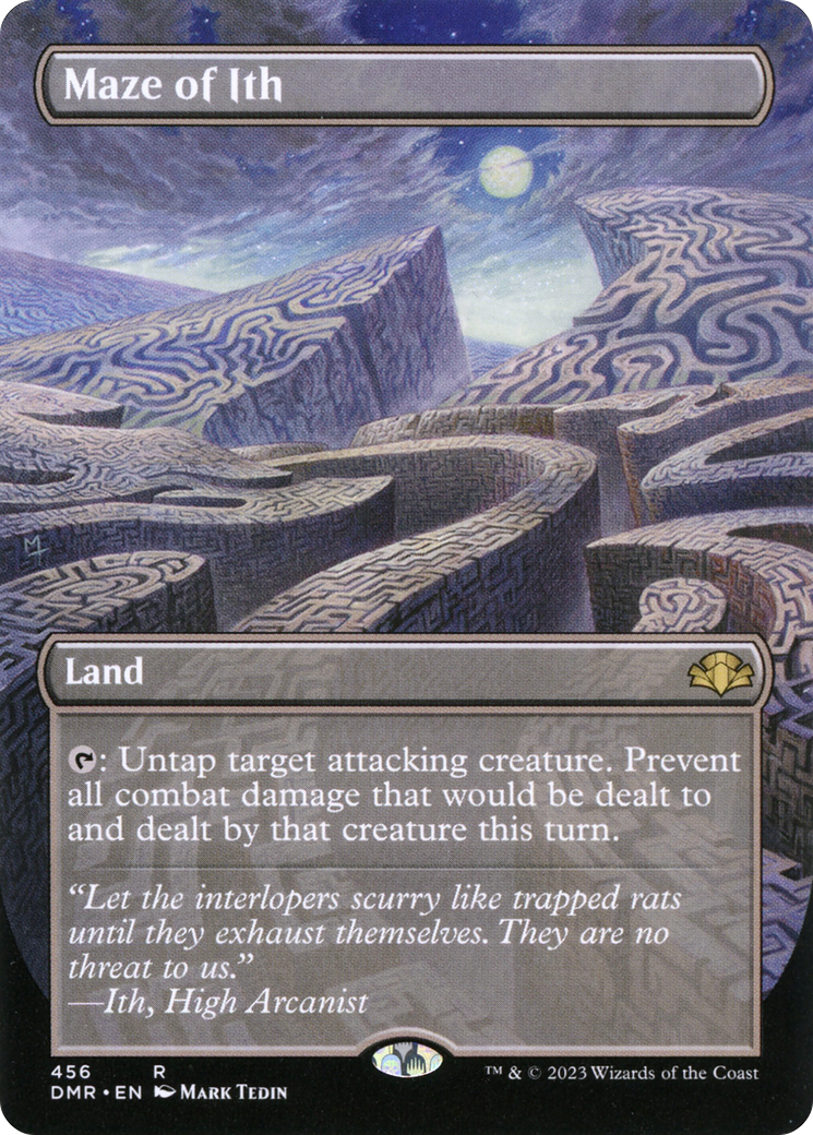 Maze of Ith (Borderless Alternate Art) [Dominaria Remastered] | Boutique FDB TCG