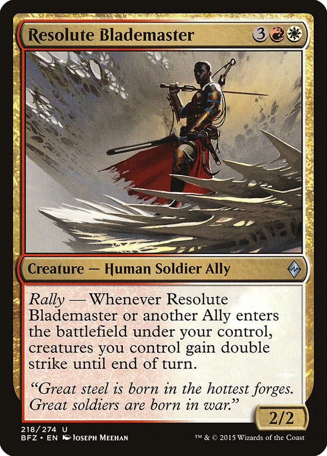 Resolute Blademaster [Battle for Zendikar] | Boutique FDB TCG