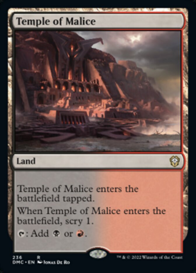 Temple of Malice [Dominaria United Commander] | Boutique FDB TCG