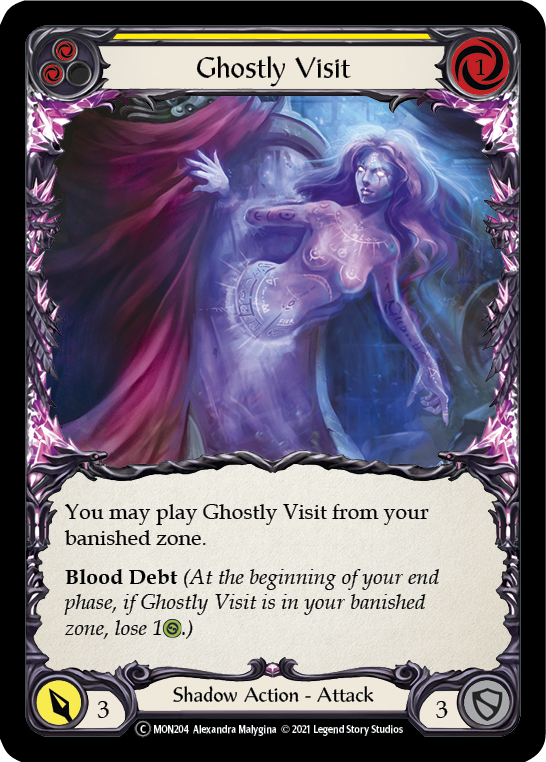 Ghostly Visit (Yellow) [U-MON204] (Monarch Unlimited)  Unlimited Normal | Boutique FDB TCG