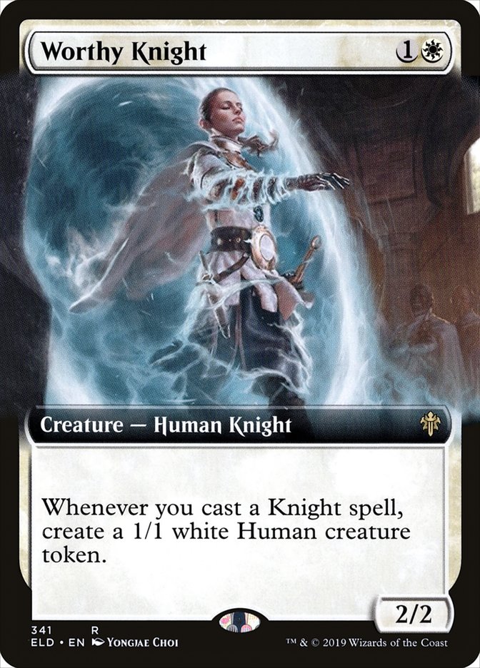 Worthy Knight (Extended Art) [Throne of Eldraine] | Boutique FDB TCG