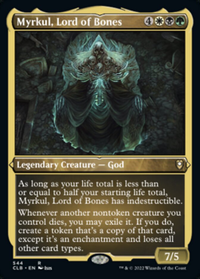 Myrkul, Lord of Bones (Foil Etched) [Commander Legends: Battle for Baldur's Gate] | Boutique FDB TCG