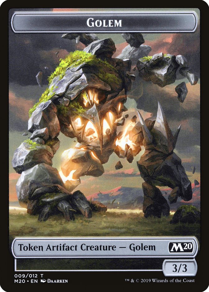 Golem Token [Core Set 2020 Tokens] | Boutique FDB TCG